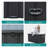 Domi Louvred Deck Box 100 Gallons Water Resistant Lockable with Wheels-100106240