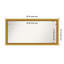 Townhouse Gold Non-Beveled Bathroom Wall Mirror-1016737315