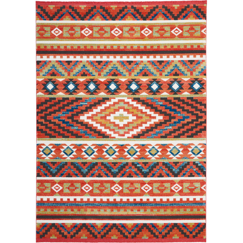 Geometric Indoor Rug, Rectangle 9'3" x 13'