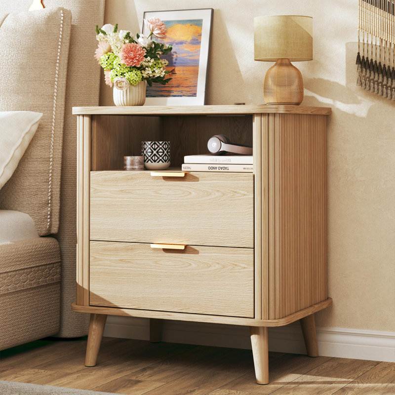 19" Nightstand Tambour Side, Individual