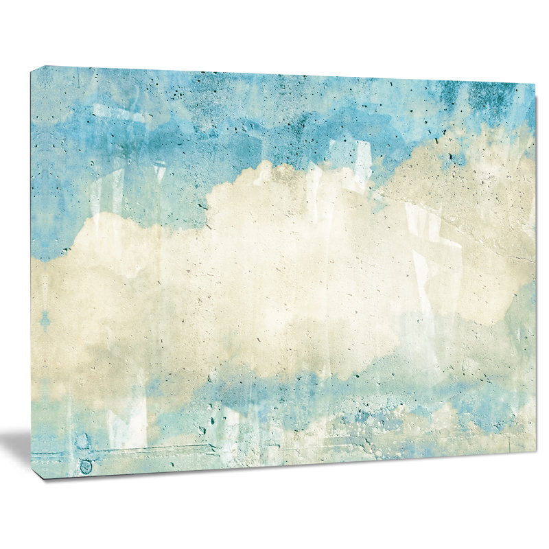 «Sky on Wall Texture Abstract», reproduction sur toile tendue, H 30 po x l 40 po x P 1 po
