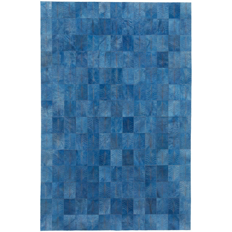 Art Hide Cowhide Area Rug in Blue