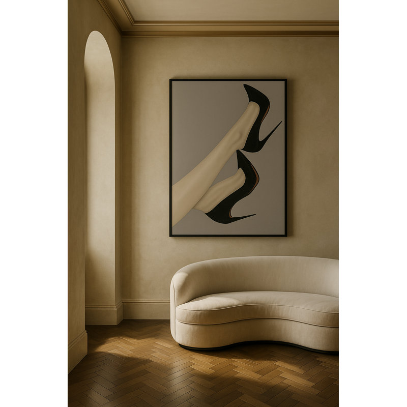 Tableau encadré Velvet Ascent - Cadre noir