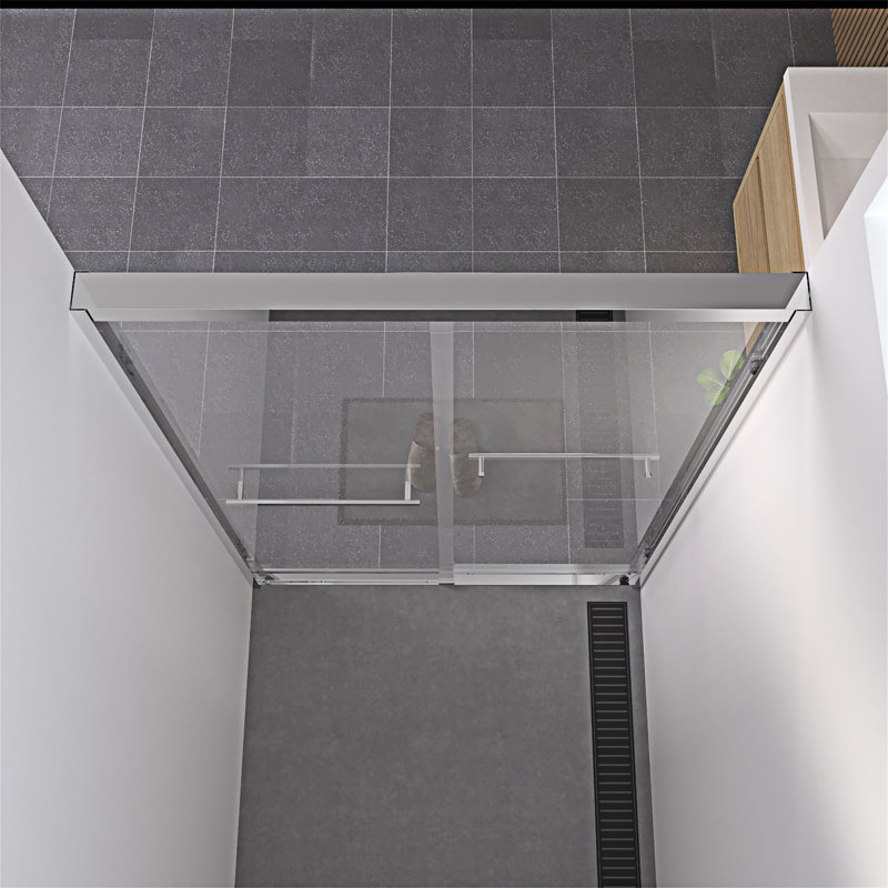 Double Sliding Shower Door, Chrome