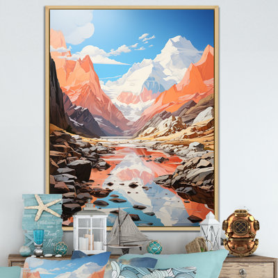 " Winter Glacier Landscape In Canada "