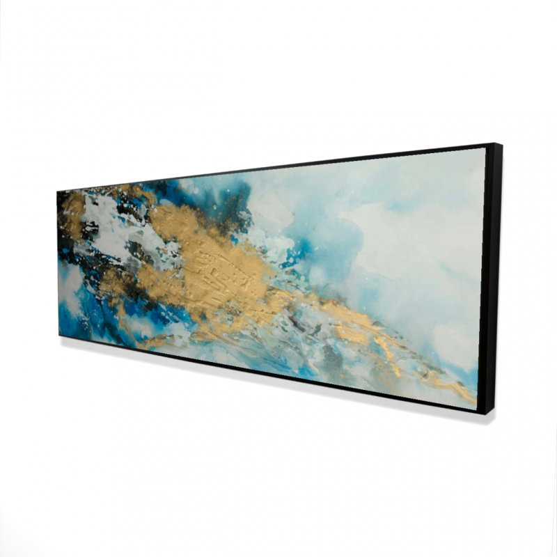«Blue and Gold Marble» sur toile