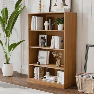 Armoire de rangement en bois avec tablettes réglables sans portes