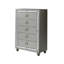 Commode argentée CHLOE GEMSTONE