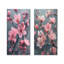 Ensemble de 2 pièces monochromes de fleurs de cerisier gris dans le vent I - Fleurs de cerisier-232748784-232748785-232748788