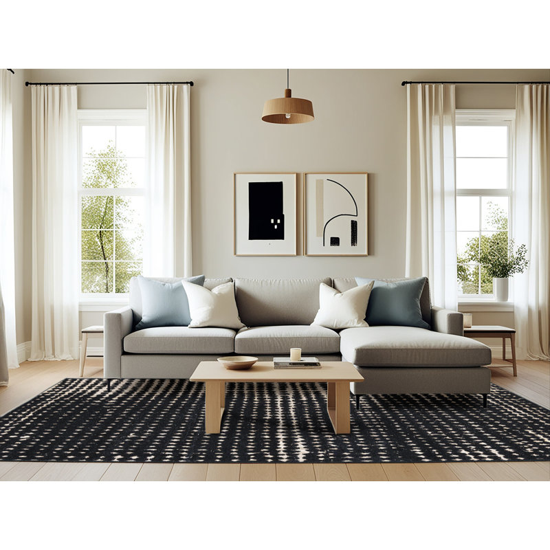 Abstract Indoor Rug, Rectangle 6' x 9'