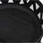 34" Round Wood-Burning Fire Pit Black Finish Steel Fire Pit with Stripe Cutouts