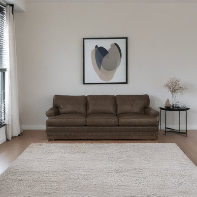Nixson 100'' Genuine Leather Sofa
