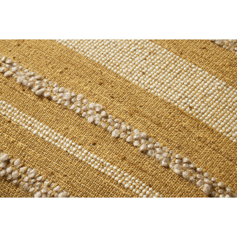 Amber Lewis x Loloi Elowen Pillow, Gold, 18" x 18", Down