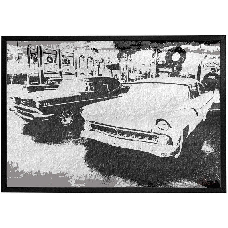 Single Picture Frame Print, Black, 41cm H x 61cm W x 4cm D