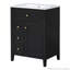 Meuble-lavabo 24 po avec lavabo, tablettes réglables et tiroirs-116858994