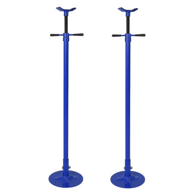 Lot de 2 supports de levage sous pont élévateur – Support de levage 3/4 tonne, support pour le levage et le support de véhicules, capacité de 750 kg, hauteur de levage de 98 à 192 cm