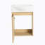 Petit meuble-lavabo moderne 16 "avec lavabo à poser en céramique pour petit espace-1800286377