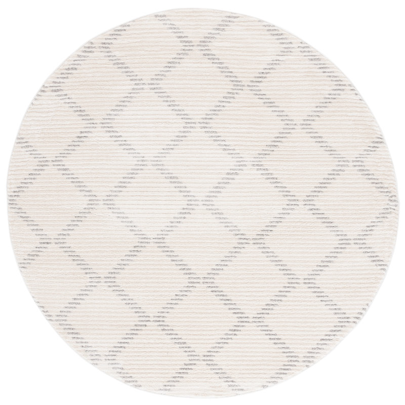 Khaleem Performance Geometric Rug, Round 6'7"