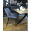 Grey Retro Bucket Style Dining Chair 