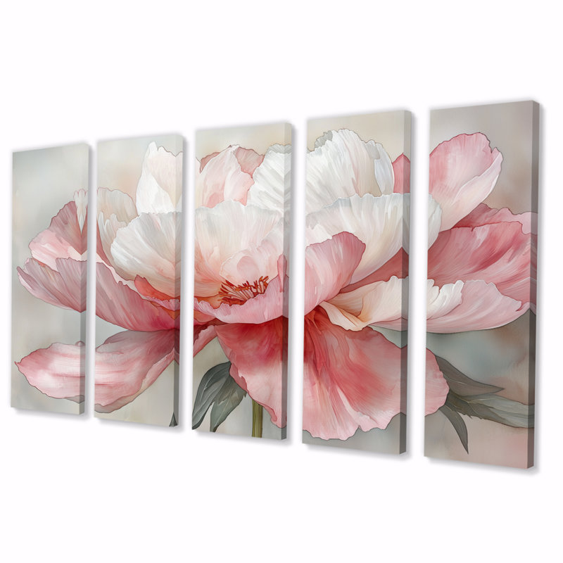 Kristina - - Coquelicots - - Art mural traditionnel, 5, H 32 po x l 80 po