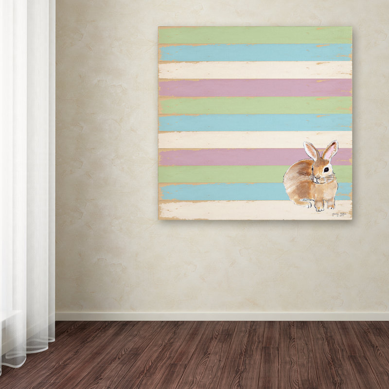 « lapin », art sur toile, H 14 po x l 14 po