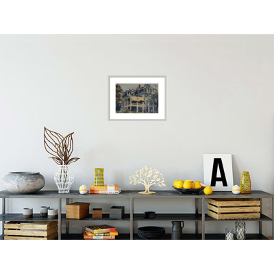Le toit de la mansarde par Edward Hopper - impression giclée encadrée