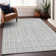 Premium Machine Washable Prisco Silver Rug
