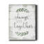 «Always Better Together», reproduction d'art textuel sur toile tendue-451395709