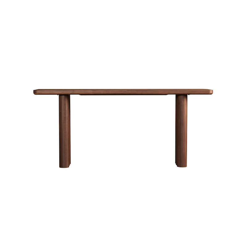 Theodore 72"Wood Mondern ConsoleTable Perfect Walnut Finish