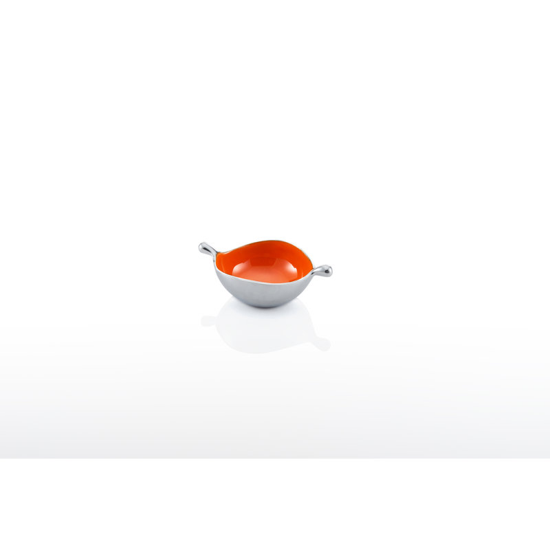 Passoire en aluminium plat lunaires par nima oberoi pod, Orange