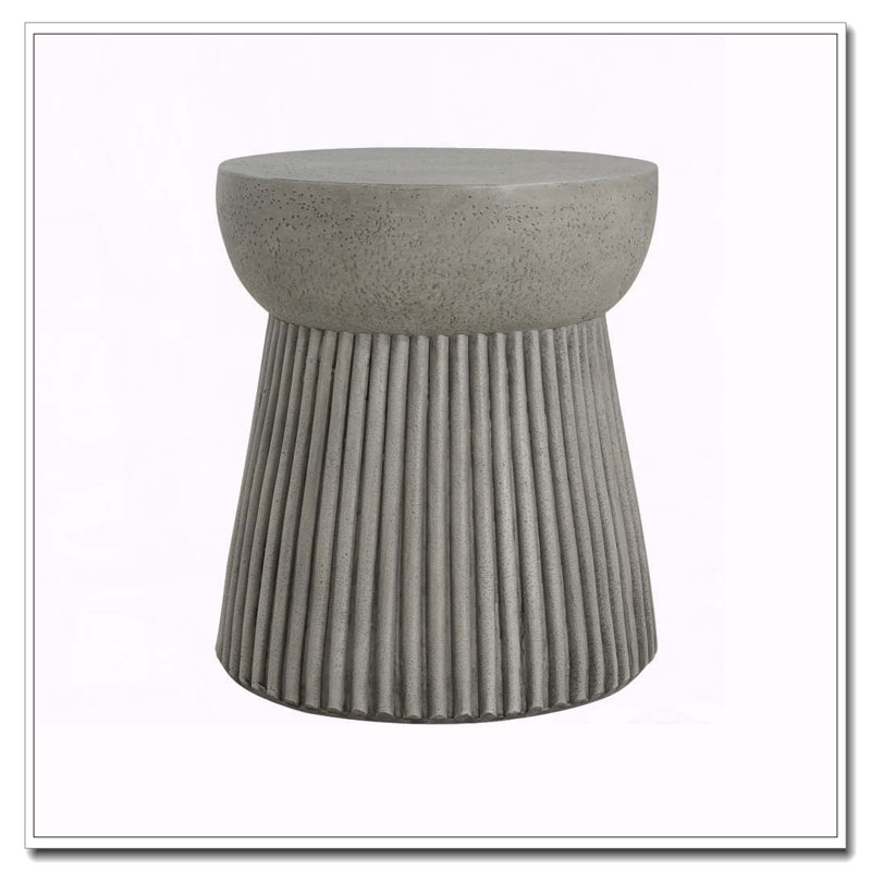 Outdoor LightWeight Concrete Side Table