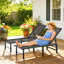 186cm Long Chaise Lounge Set-124120864