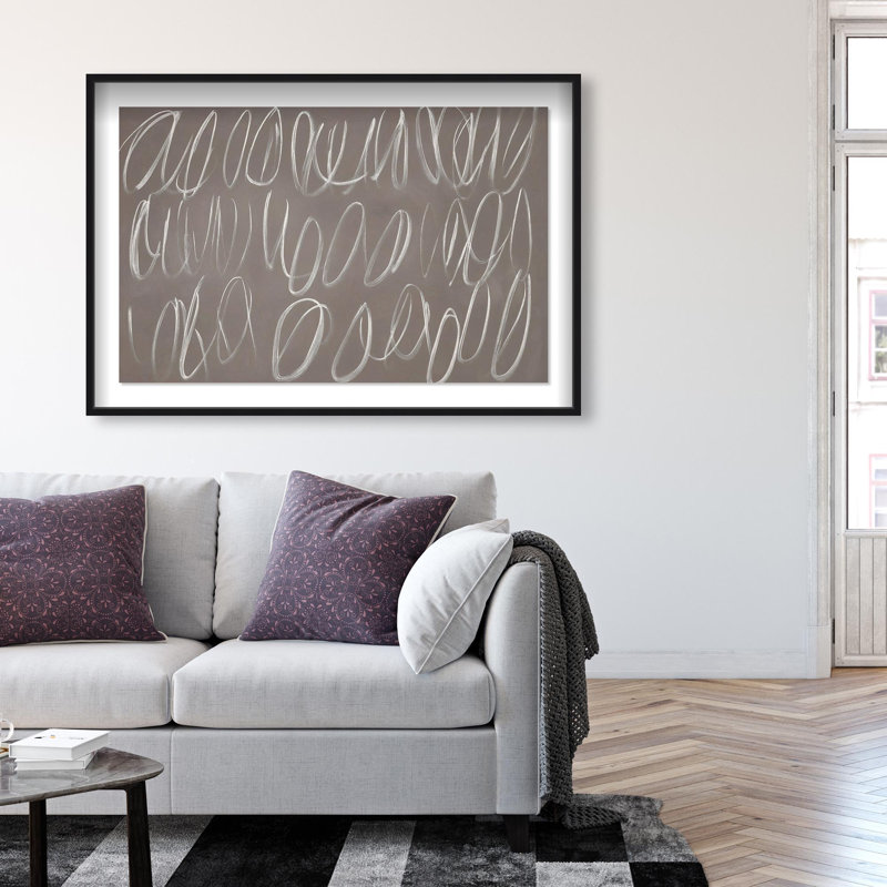 Oliver Gal Coastal Mirage II Abstract - Luxury Shadowbox Framed Wall Art, 17.5" H x 25.5" W, Black