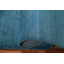 Tapis bleu Gabbeh moderne à rayures bleues 4 x 5