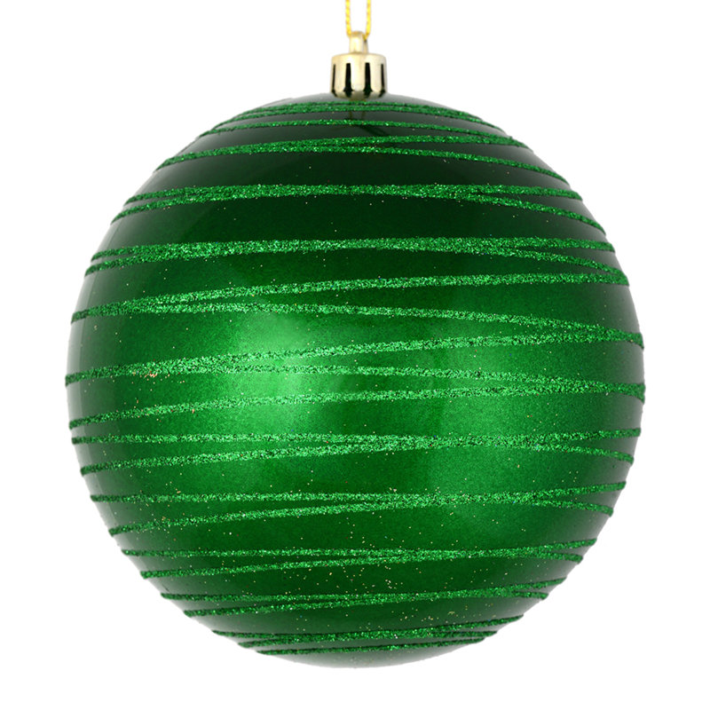 Ornement boule de bonbon, Vert
