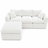 Modular Sectional Sofa with High Resilience Sponge and Chenille Fabric