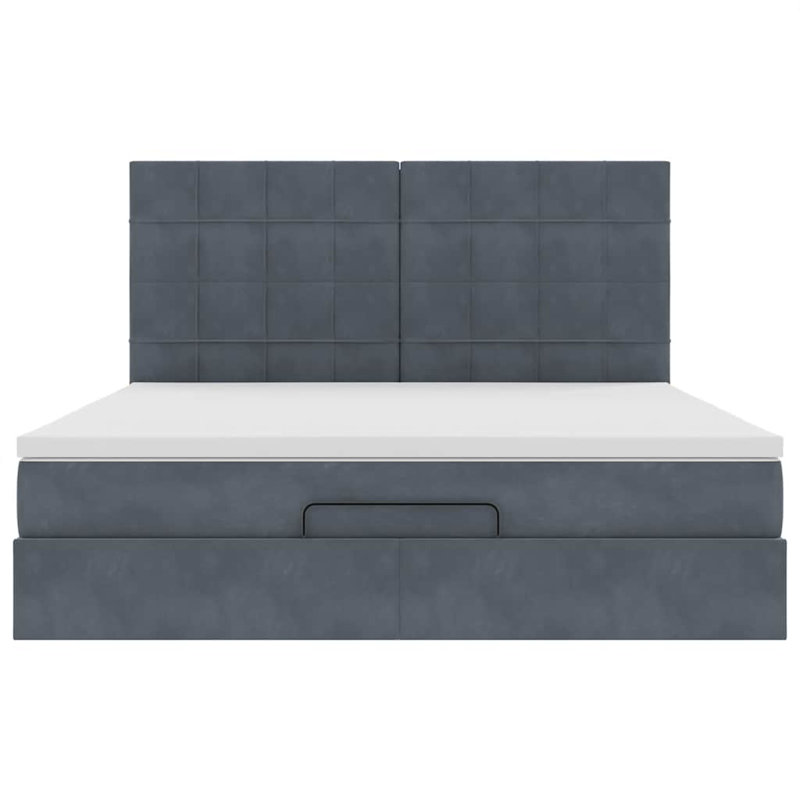 Upholstered Ottoman Bed with Mattress
