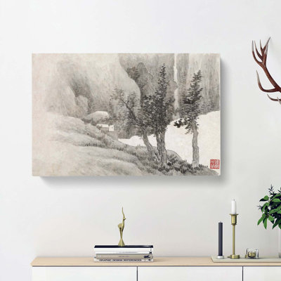View Of The Trees by Gong Xian - Wrapped Canvas