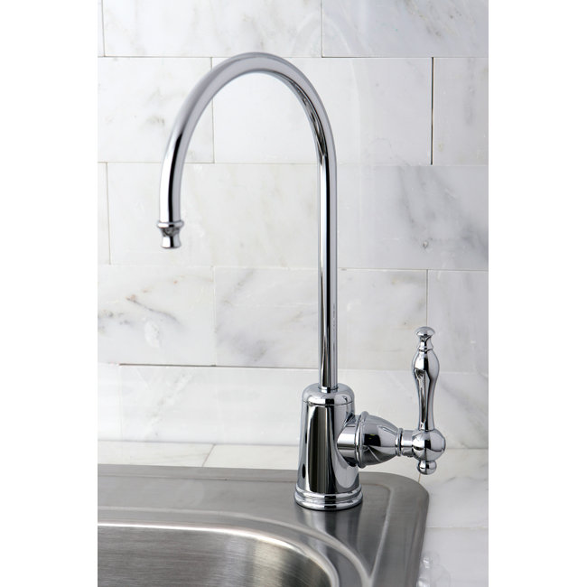 Kingston Brass Naples Single-Handle 1-Hole Deck Mount Water Filtration Faucet, Polished Chrome