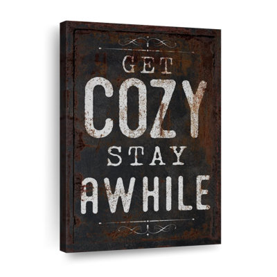 «Get Cozy», typographie