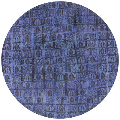 Tapis bleu marine oriental