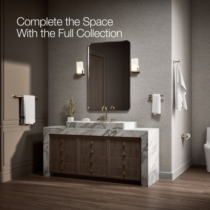 Components™ Pivoting Toilet Tissue Holder, Gold