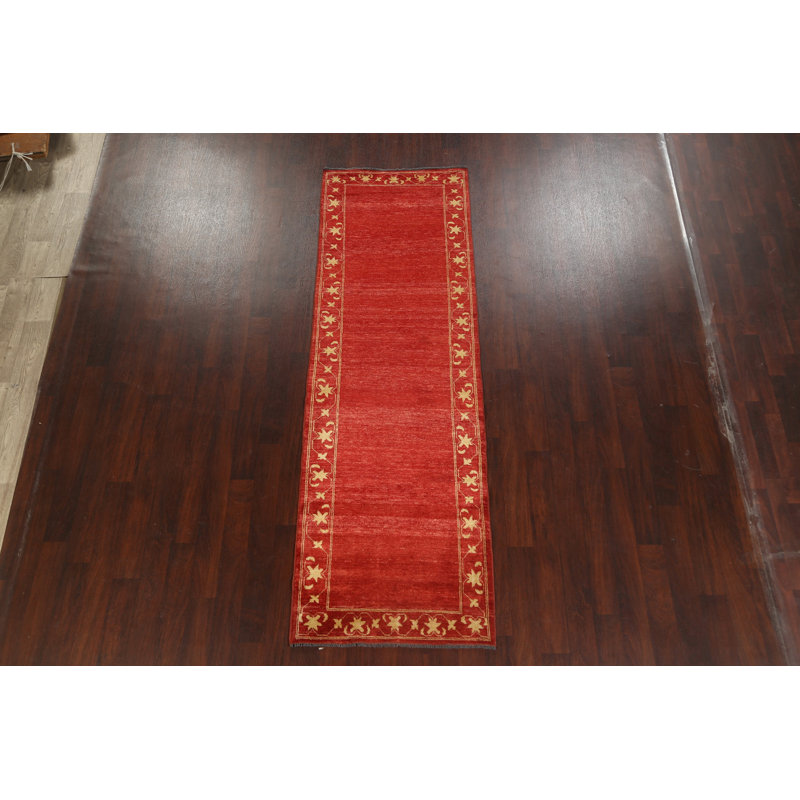 Tapis de couloir oriental bordé Gabbeh 3 x 10