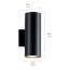 Éclairage cylindrique mural noir 2 lumières-1921557615