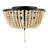 Ohlone Farmhouse Wood Beaded/Metal LED Flush Mount-123703378-70777068
