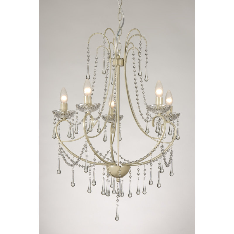 Doubleday 5 - Light Candle Style Chandelier, Beach Ivory