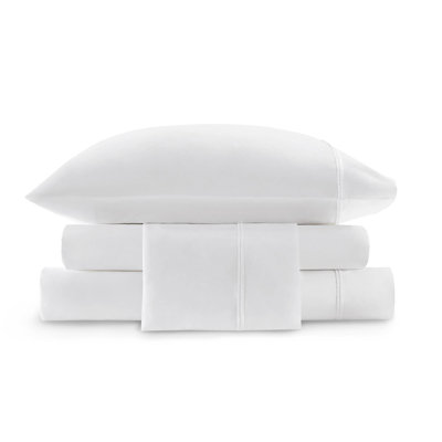 4 Pieces Queen Sateen Sheet Set,white