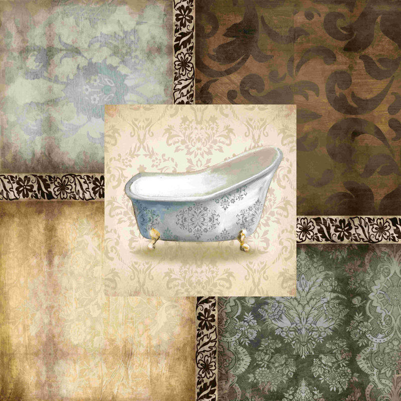 Patchy Tub - reproduction sur toile tendue, H 30 po x l 30 po