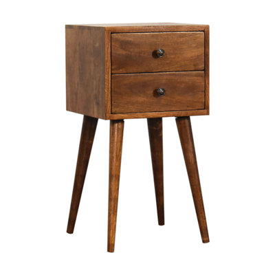 Lulie 30cm W Solid Wood Bedside Table