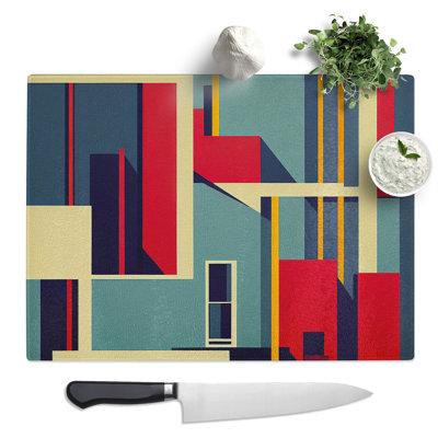 Bauhaus Architecture Vol.1 Abstract  Glass Chopping Board